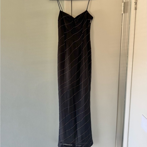 Sonja Kiefer Women’s Silhouette Y2K Baby Doll Style Beaded Gown size XS - Picture 2 of 16